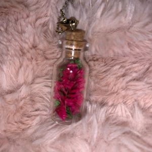 Seaglass in a Bottle Necklace